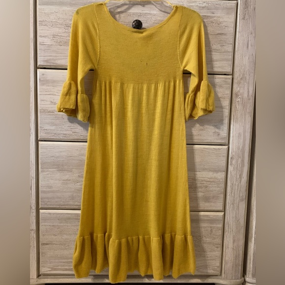 Free People Never Worn Yellow Dress; S - Picture 2 of 3